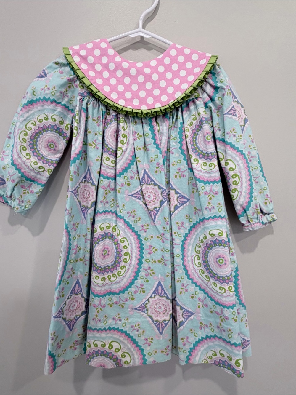 The Bailey Boys Pink Polka Dot Dress (Toddler)
